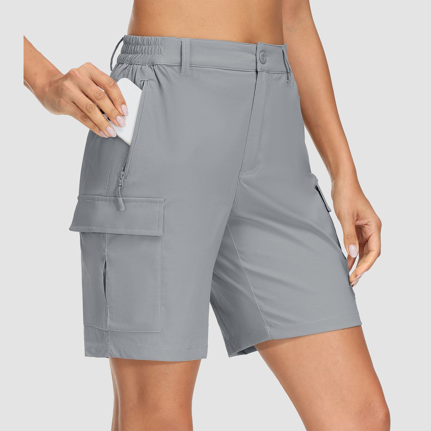 Women's Quick Dry Cargo Shorts - 5-Pocket & Ripstop