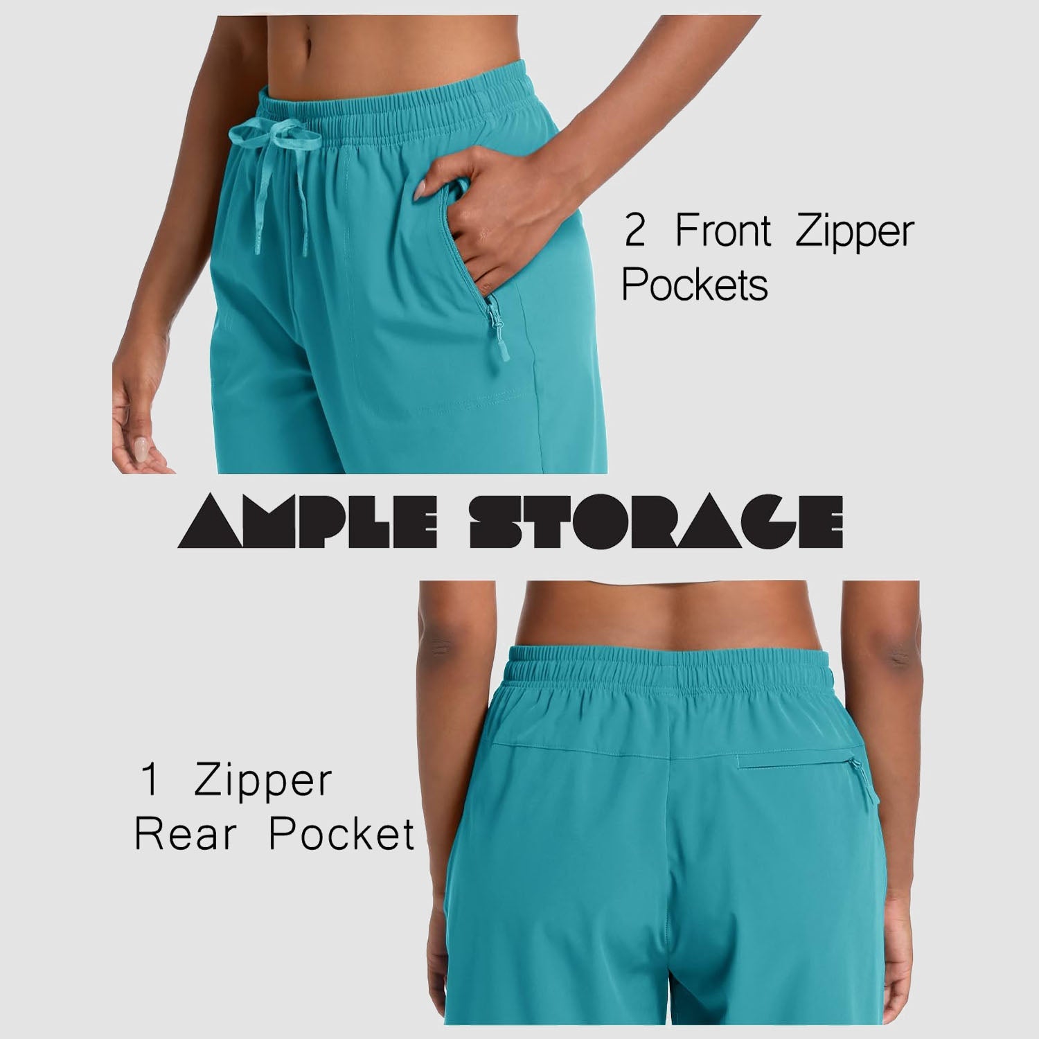 Women's Lightweight Quick-Dry Hiking Shorts with 3 Pockets
