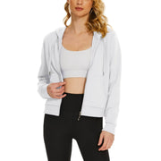 Women's Bomber Hoodie - Fleece - Lined & Full Zip Winter - veyora