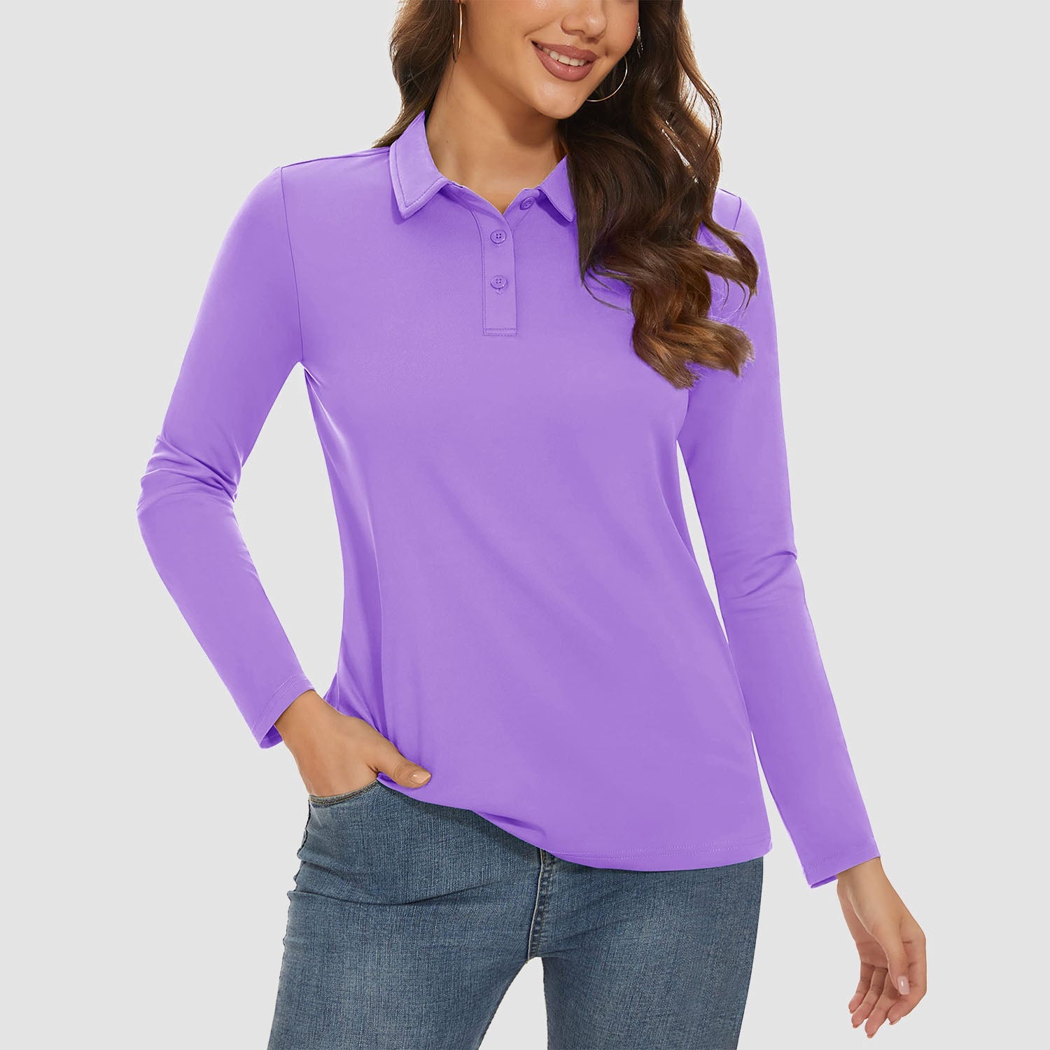 Women's UPF 50+ Long Sleeve Golf Shirts
