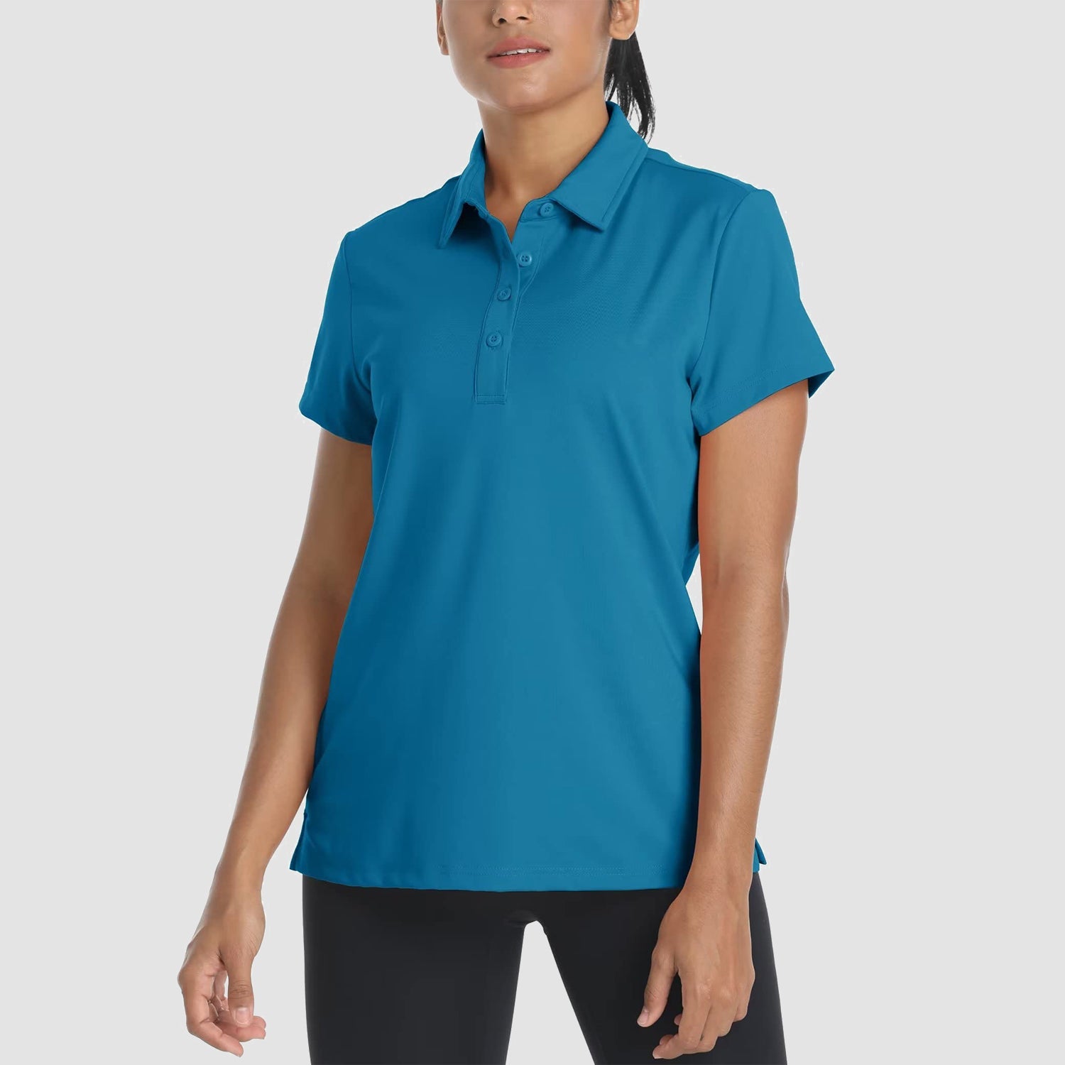 Women's Quick-Dry Polo Shirt - Casual & Golf Short Sleeve