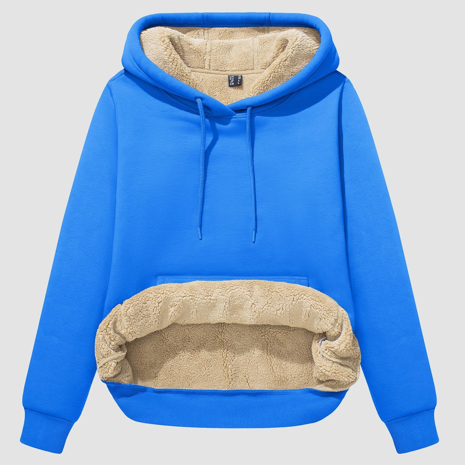 Women's Sherpa Hoodie - Fleece Lined & Kangaroo Pocket