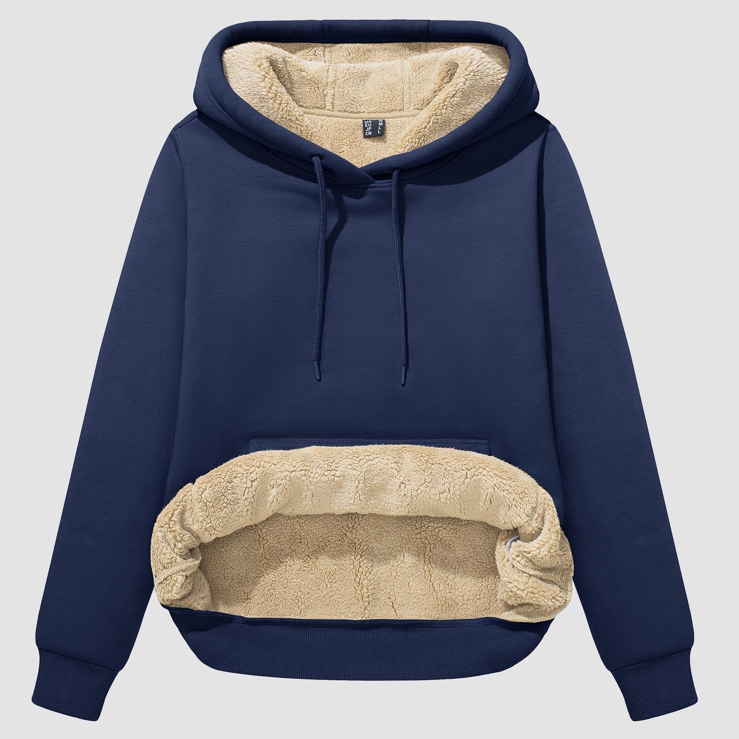Women's Sherpa Hoodie - Fleece Lined & Kangaroo Pocket