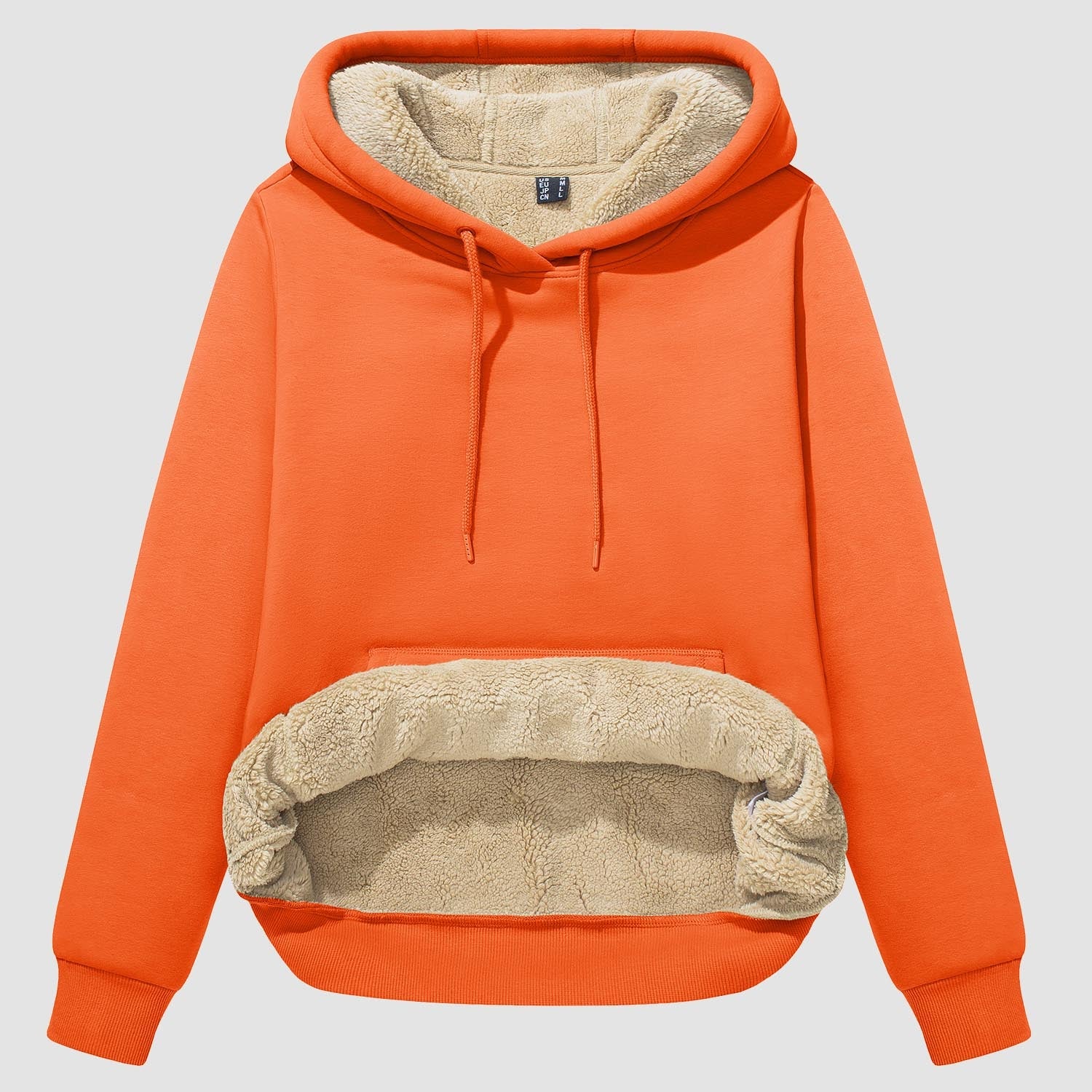 Women's Sherpa Hoodie - Fleece Lined & Kangaroo Pocket