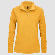 Women's 1/4 Zip Fleece Pullover - Athletic & Warm