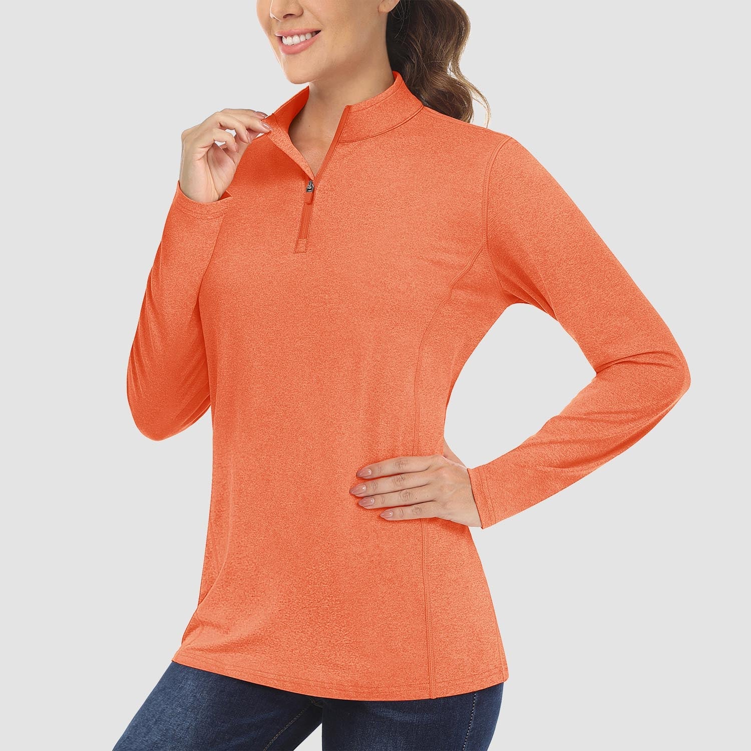 Women's UPF50 Shirt - 1/4 Zip, Quick Dry & Sun Protection
