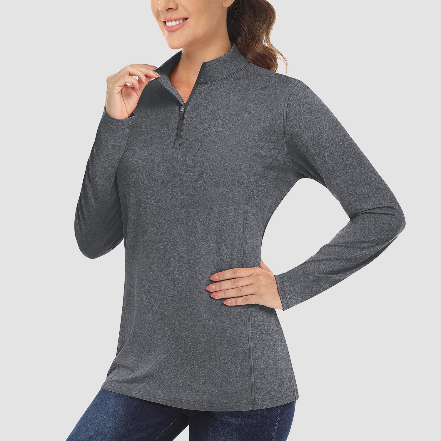 Women's UPF50 Shirt - 1/4 Zip, Quick Dry & Sun Protection