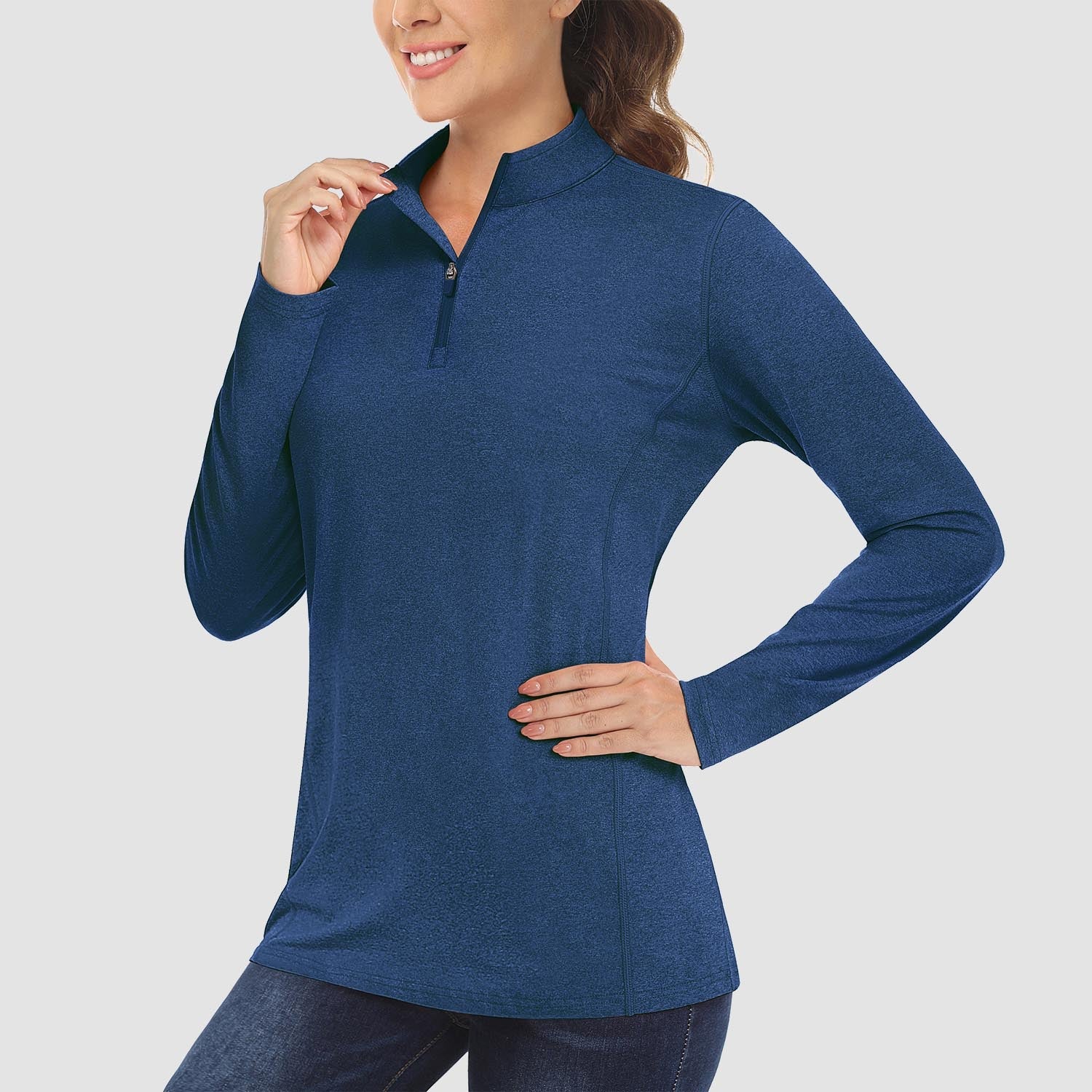 Women's UPF50 Shirt - 1/4 Zip, Quick Dry & Sun Protection