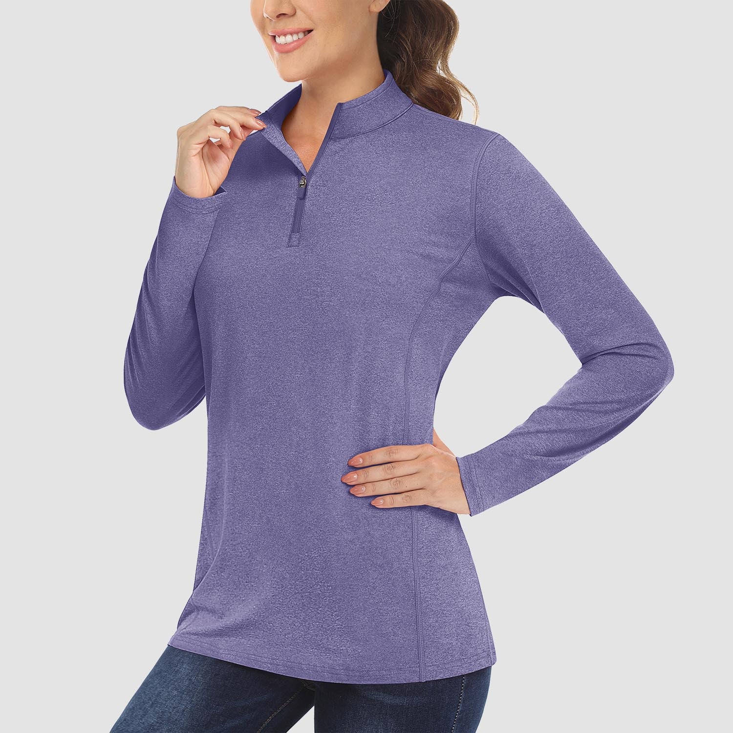 Women's UPF50 Shirt - 1/4 Zip, Quick Dry & Sun Protection