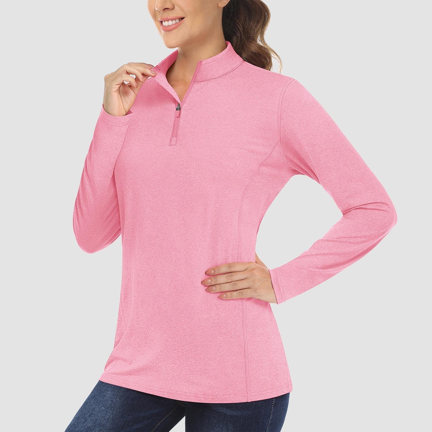 Women's UPF50 Shirt - 1/4 Zip, Quick Dry & Sun Protection