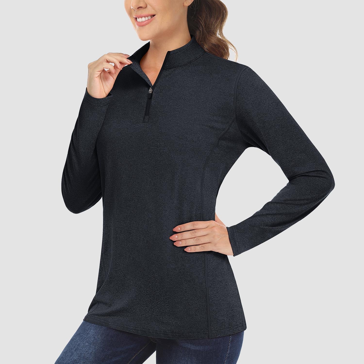 Women's UPF50 Shirt - 1/4 Zip, Quick Dry & Sun Protection