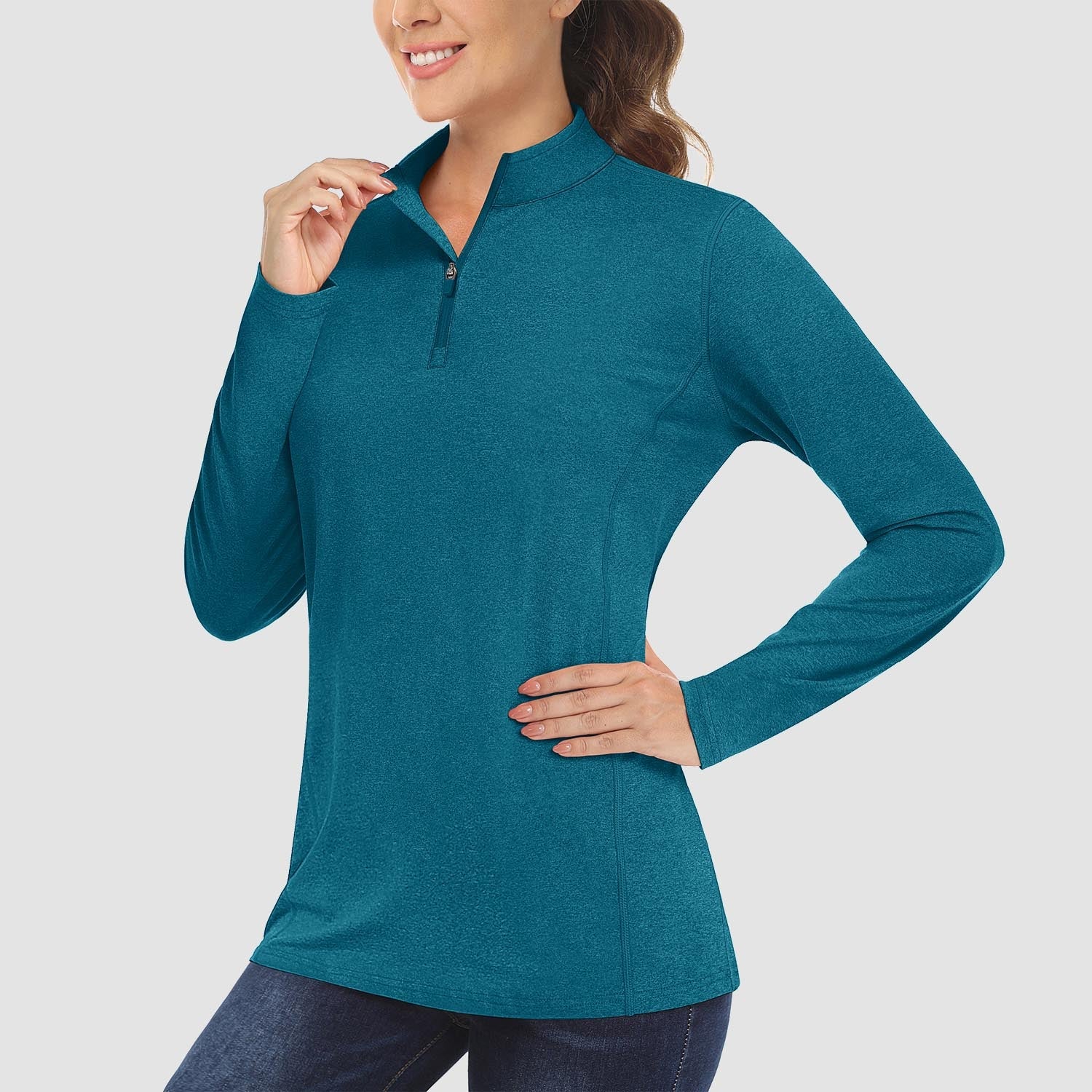 Women's UPF50 Shirt - 1/4 Zip, Quick Dry & Sun Protection