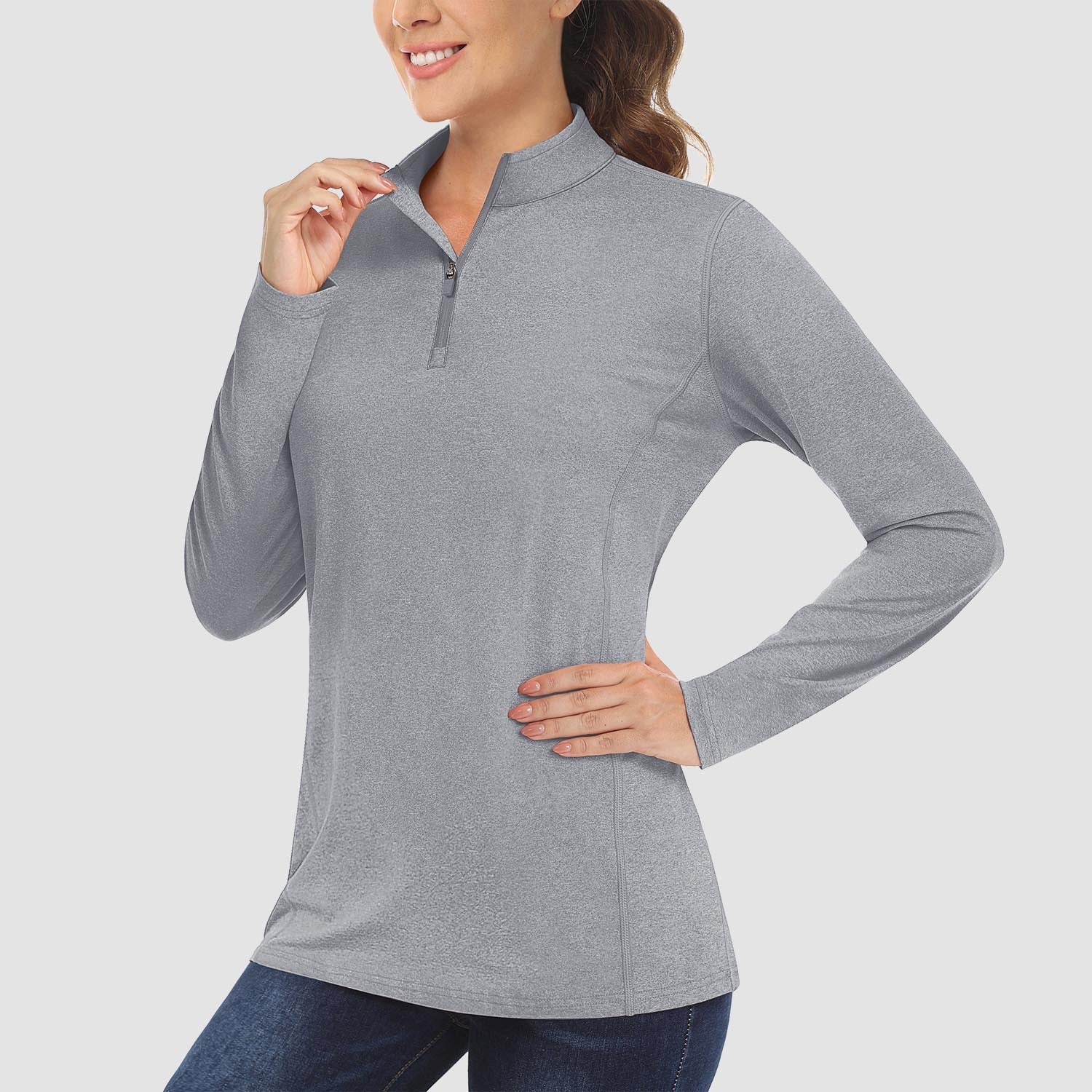 Women's UPF50 Shirt - 1/4 Zip, Quick Dry & Sun Protection