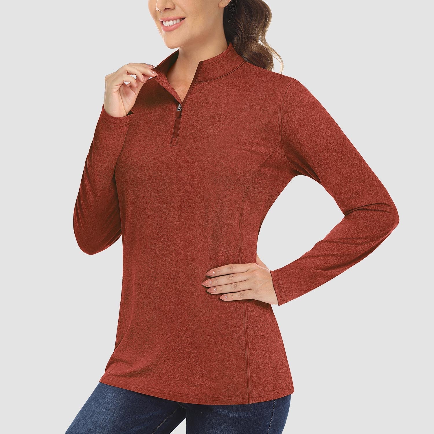 Women's UPF50 Shirt - 1/4 Zip, Quick Dry & Sun Protection