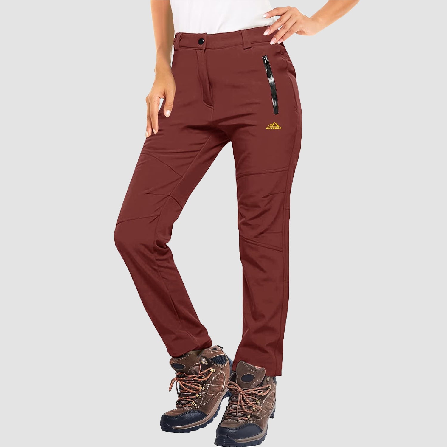 Women's Fleece Lined Water Resistant Winter Ski Pants