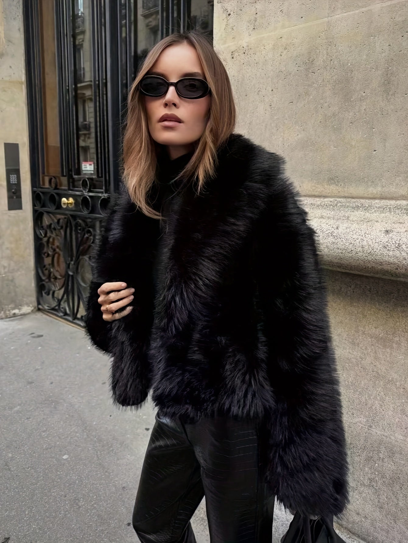Indefeir'S New Autumn And Winter Collection Features a Thick Faux Fox Coat That Combines Style And Youthfulness, Perfect for a Fashionable Short Outerwear - veyora