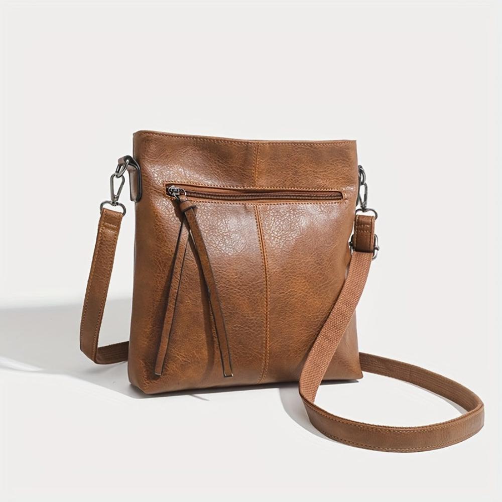 Addison™ Simple Elegance | Retro Square Crossbody Bag - veyora