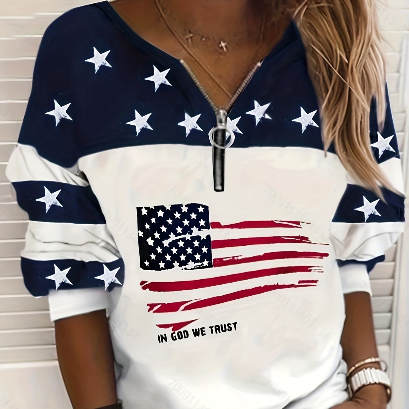 Sweatshirts for Women Women's Fashion Warm Soft Sweater Top Casual Stripe Printed Pullover Top Shirt Loose - veyora
