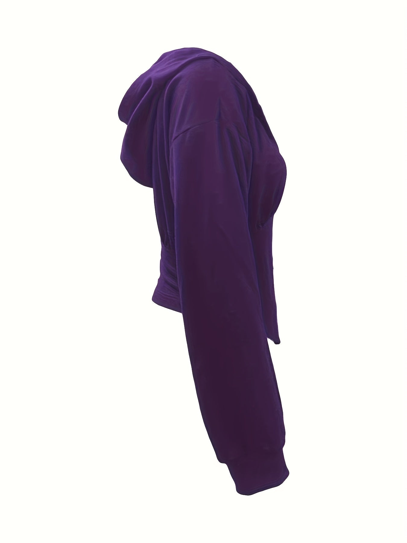 Zippered Color - Blocked Hoodie, Casual Long - Sleeve Sweatshirt, Women'S Apparel - veyora