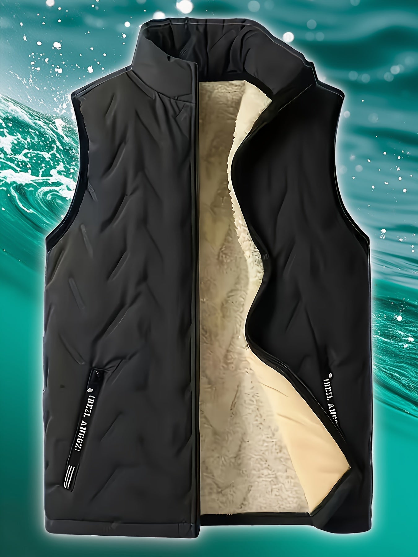 Men's Sleeveless Vest, Inner Lining Warm and Soft and Comfortable, Suitable for Autumn and Winter Sports and Outdoor Activities. - veyora