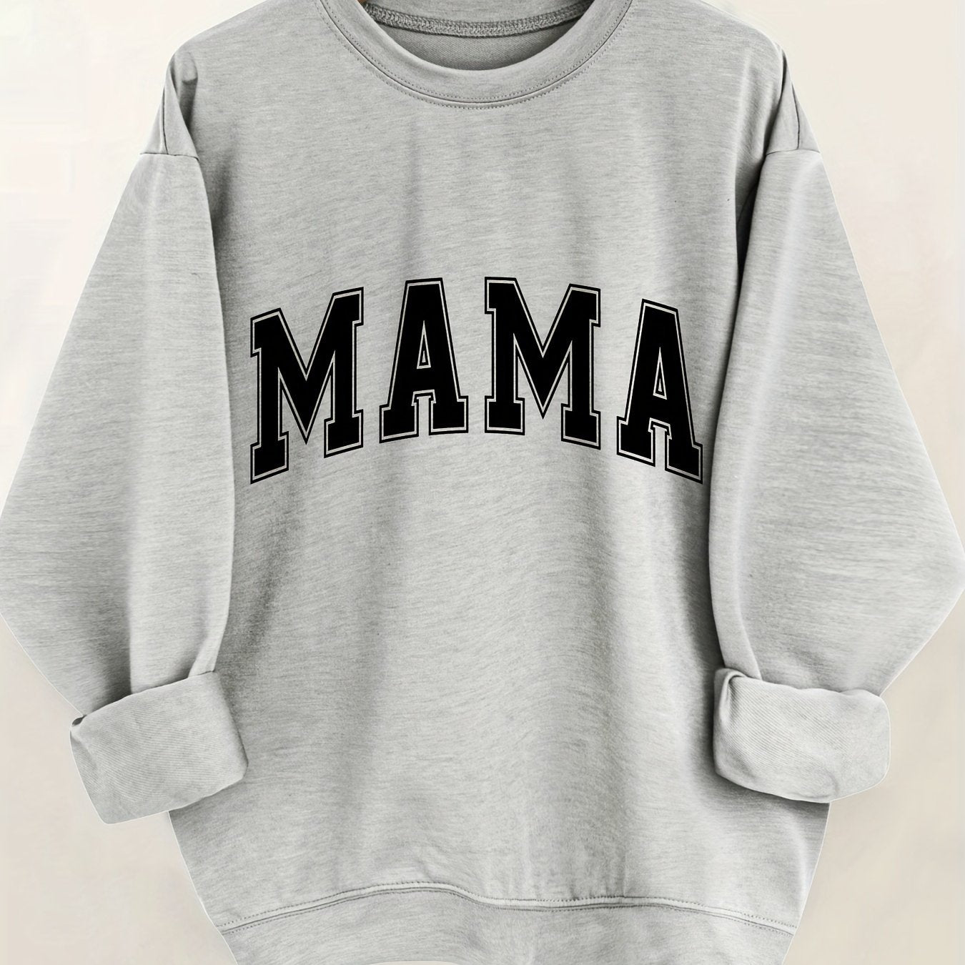 Letter Print Sweatshirt, Women's - veyora