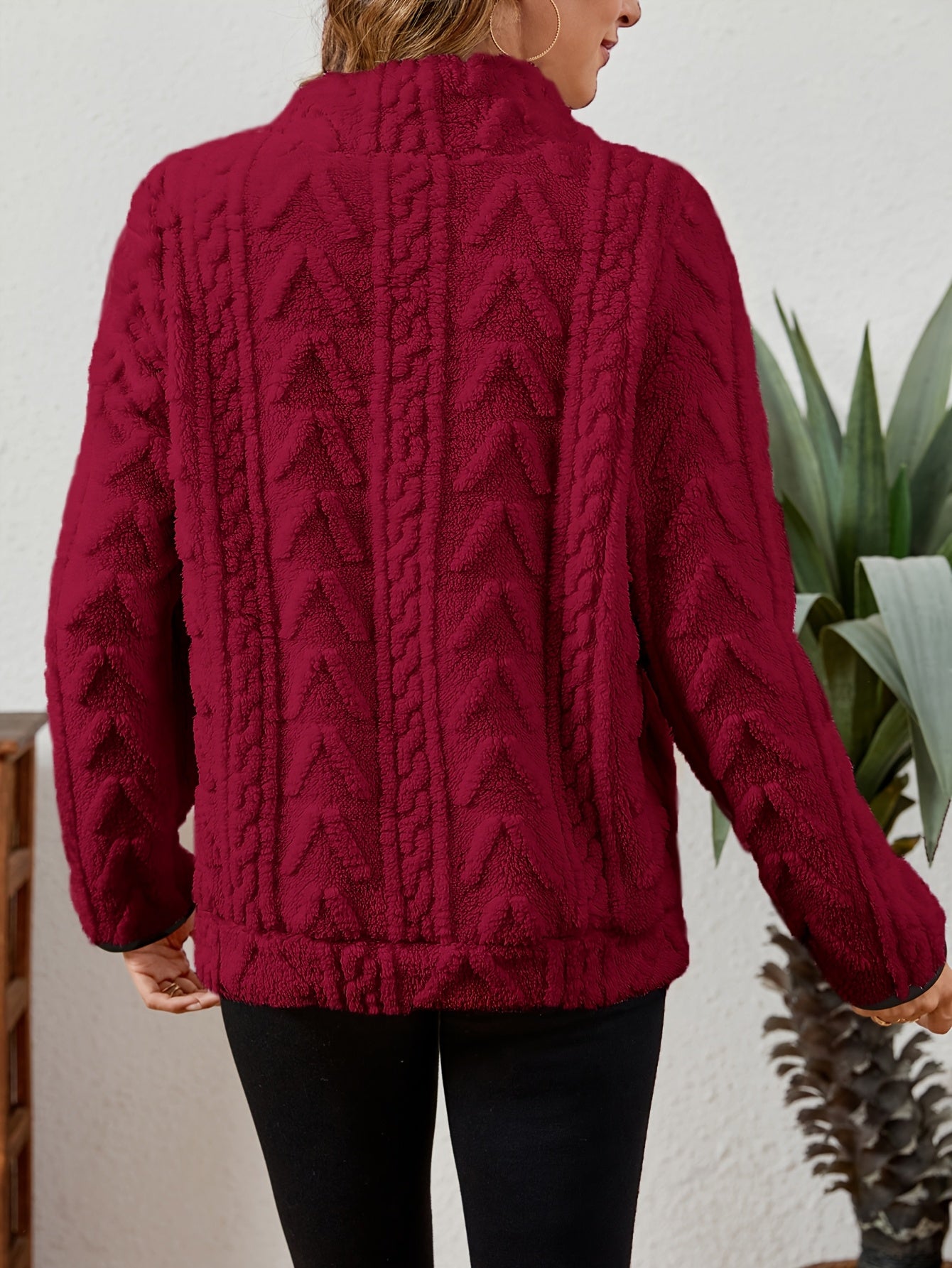 Women'S Half - Zip Stylish Hoodie with Large Pockets - veyora