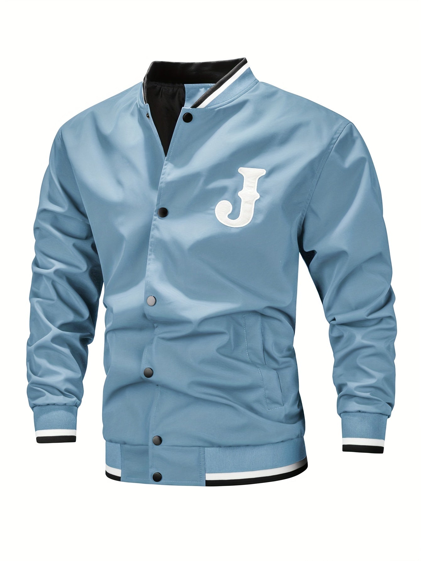 Men's Fashion Letter Baseball Jacket - veyora
