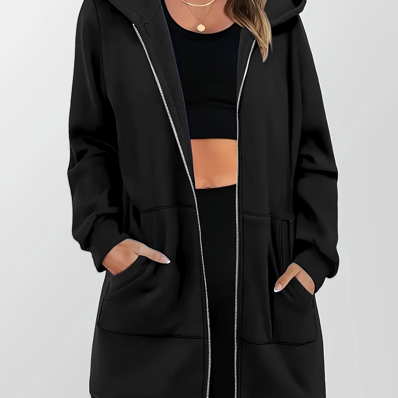 Women'S Fashion Zip - Up Hoodie - veyora