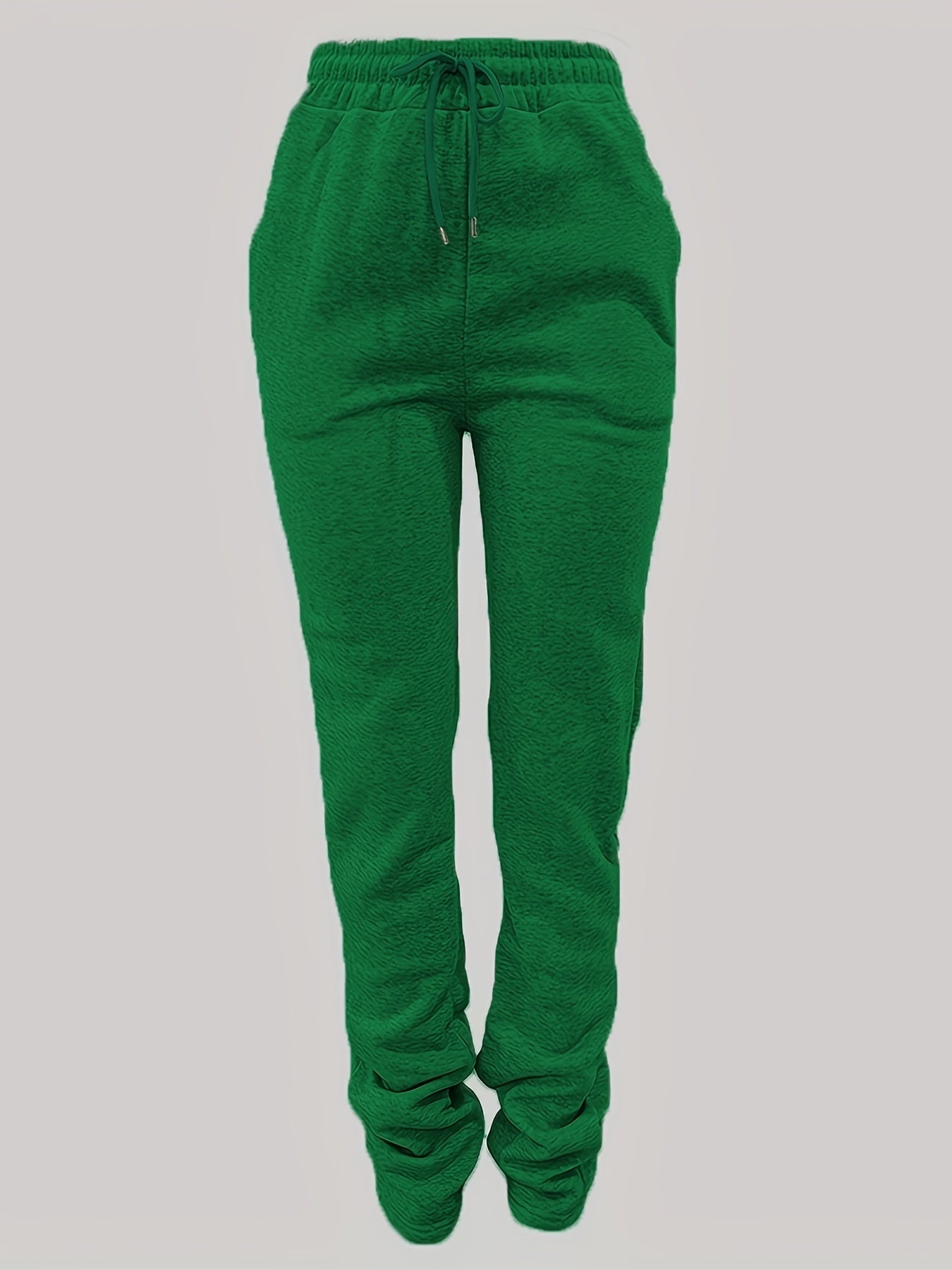 Women's Casual Loose - Fit Jogger Pants with Slant Pockets & Drawstring Waist - Straight - Leg Design, Machine Washable, All - Season Comfort for Spring, Summer & Transitional Weather, Jogging Pants, Sporty Outfit Pants, Soft Fabric Trousers - veyora
