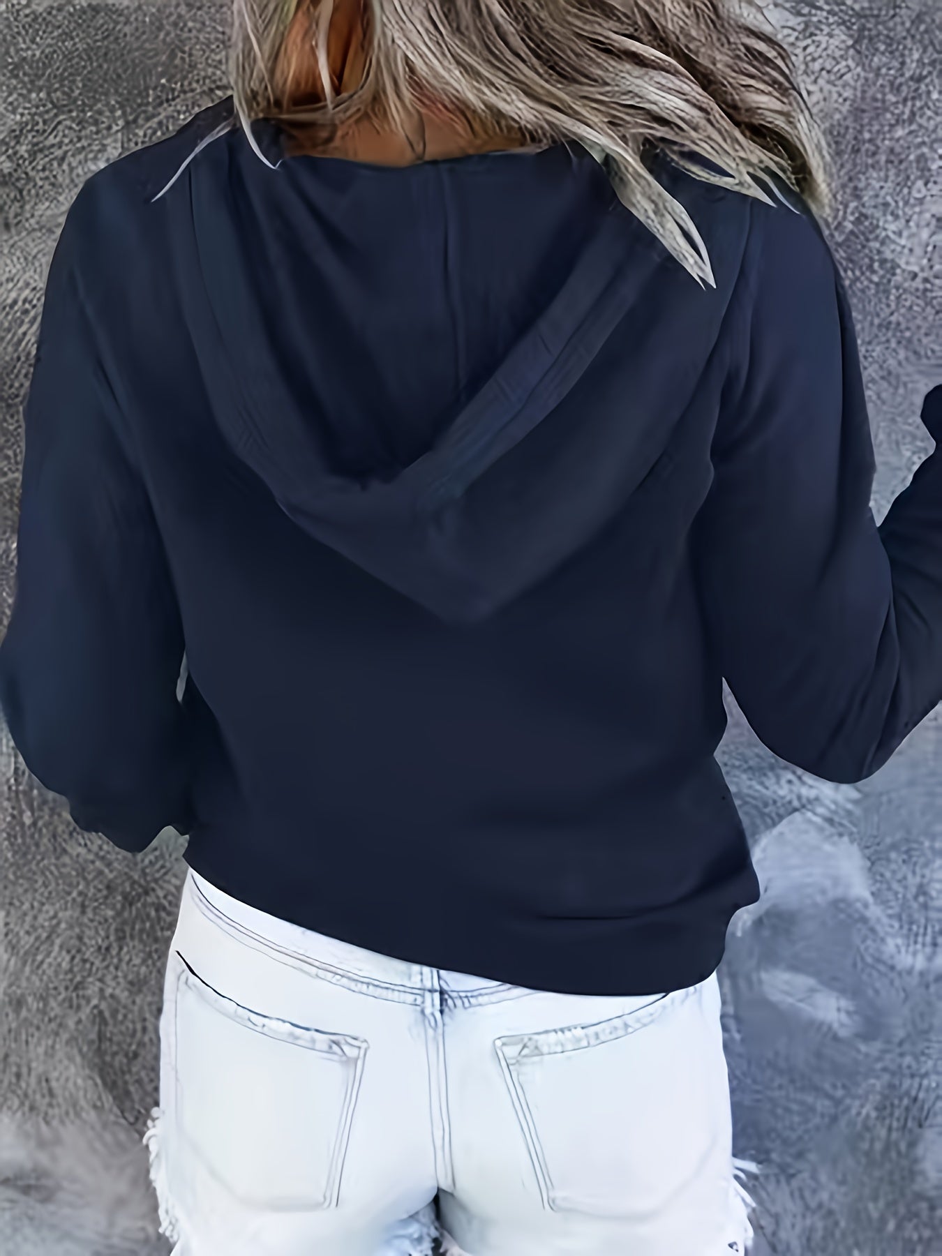 Women'S Oversized Hooded Sweatshirt - Long Sleeve Loose Fit Hoodie with Drawstring Hood & Front Pocket, Solid Casual Winter Warmth, Cozy Fall Winter Layering, Minimalist Casual Attire, Easy Care (Machine Washable) - Versatile for Casual & Semi - Forma - veyora