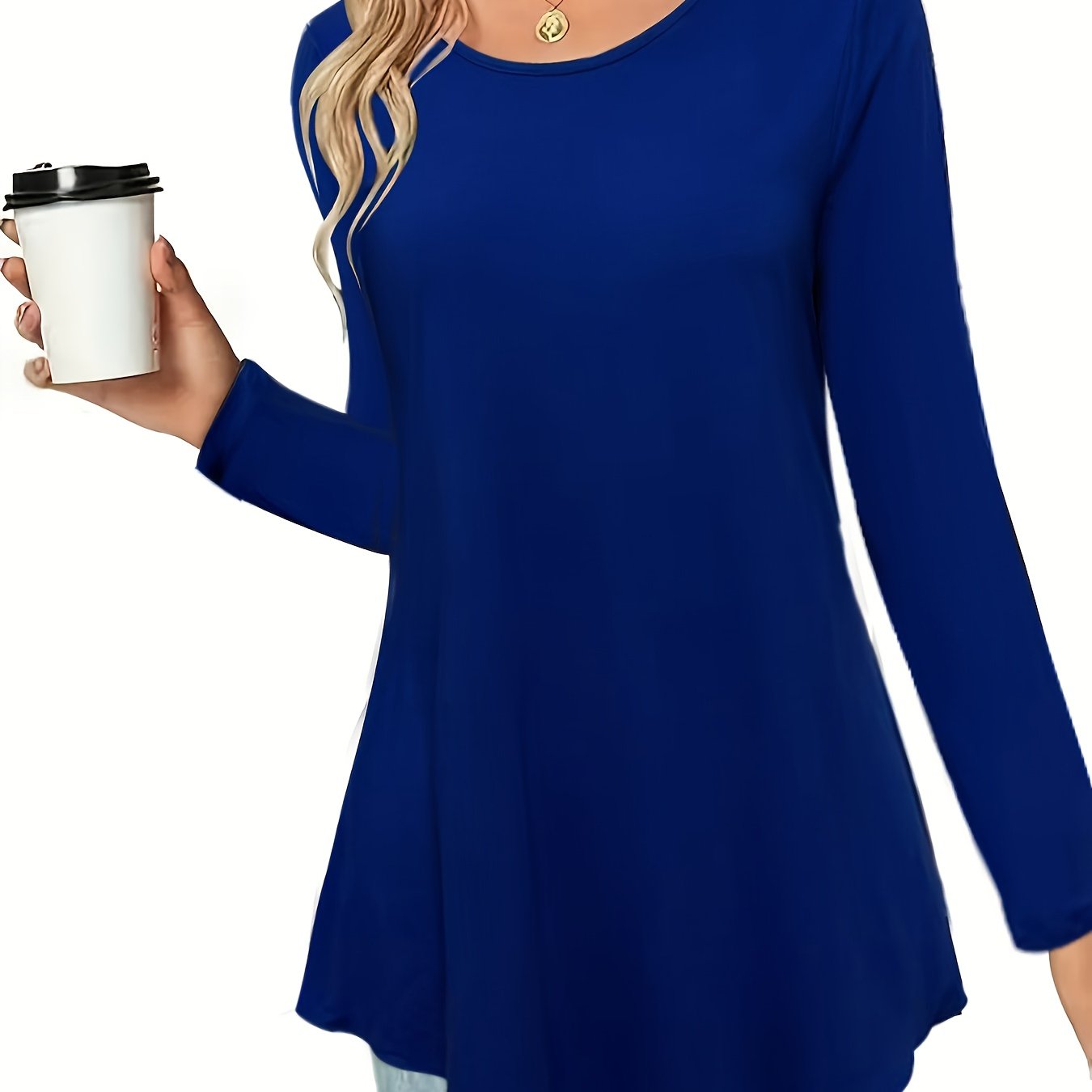 New Women's Casual Long Sleeve Tie - Waist Dress Shirt - veyora