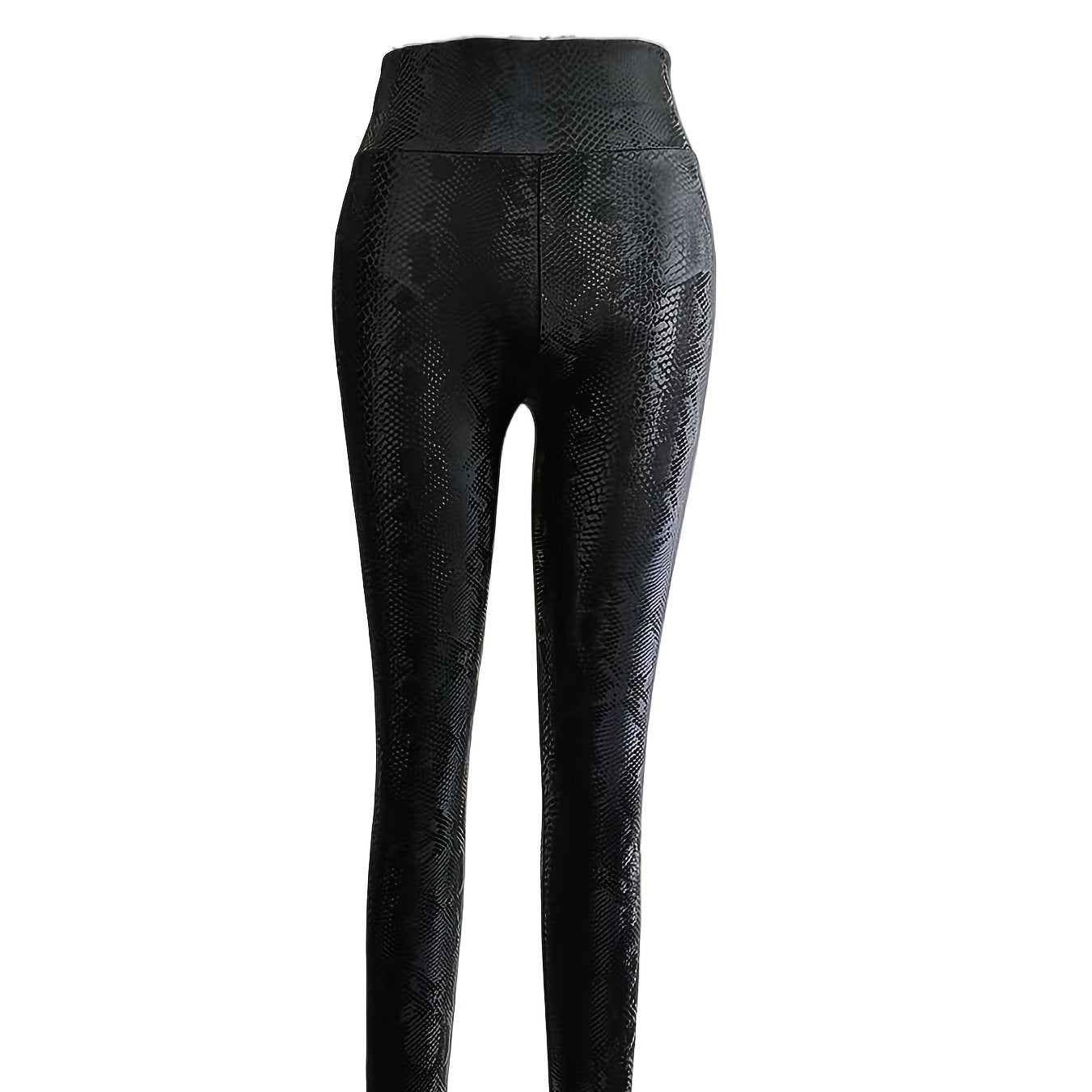 CH - 8188 New PU Women's Skinny Leggings, Wish Cross - Border, Foreign Trade High - Waist Leggings for Women, Outerwear Stretchy Ankle Pants, Cross - Border Style Peach Butt High - Waist Sexy Tight Ankle Pants Leggings for Women - veyora