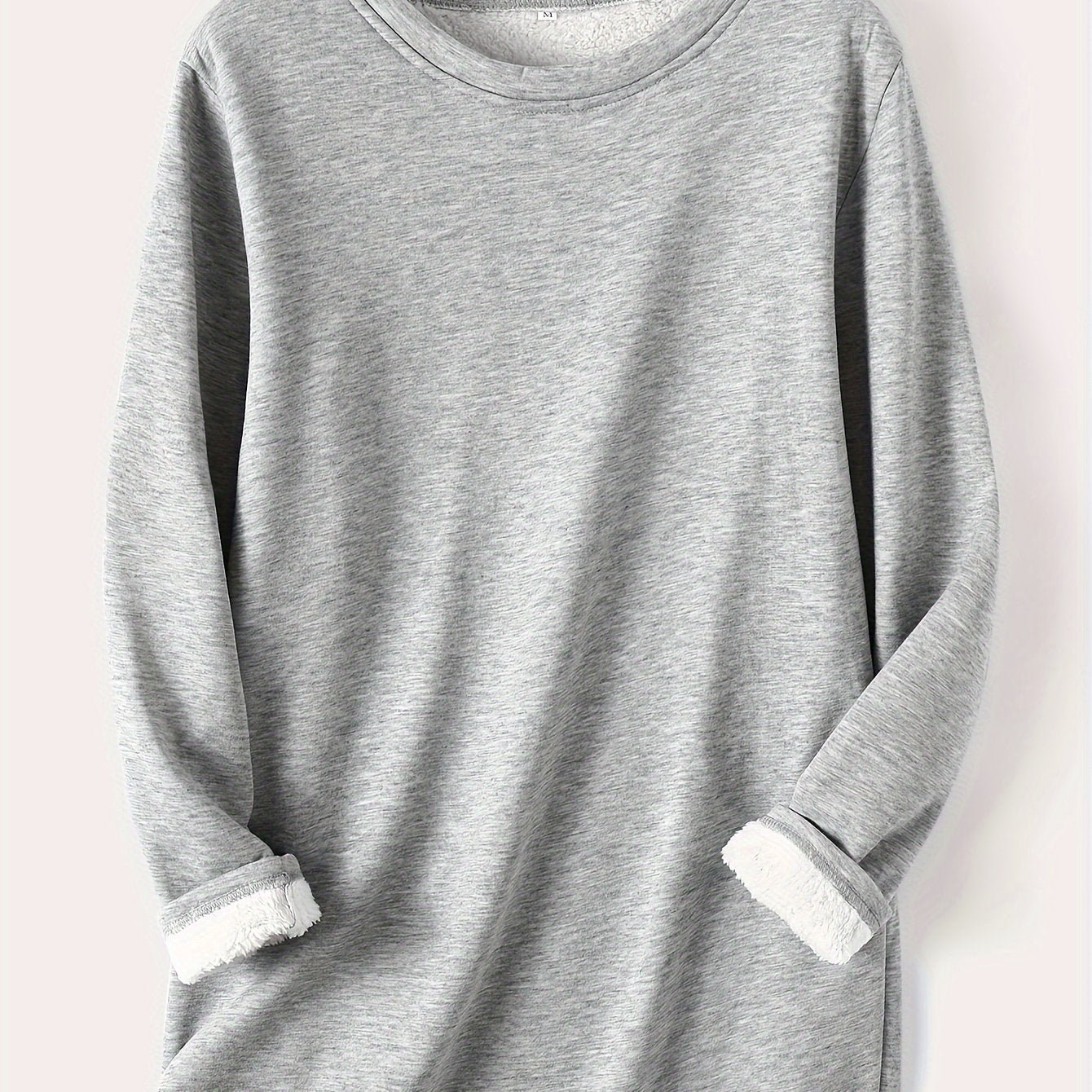 Directional Optimization for New Autumn And Winter Thickened Fleece Tops for Women, Mid - Length, Fitted And Warm - veyora
