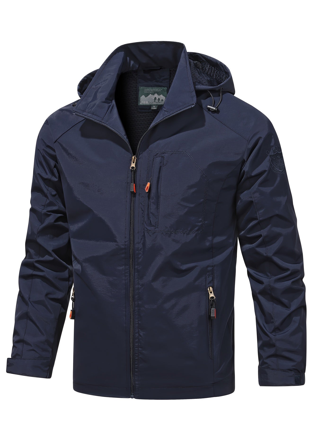 Men's Lightweight Jacket Packable Running Jacket Coat Stand Collar Bomber Jacket - veyora