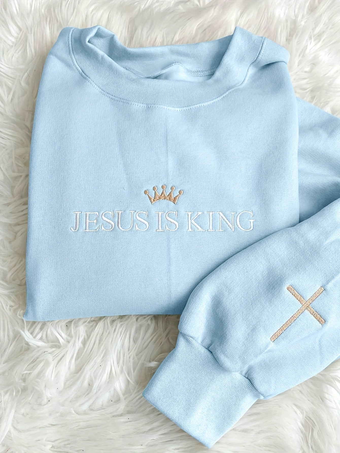 Women'S Sports Casual Sweatshirt with Embroidered Letters, Round Neck, Fleece Material, Machine Washable for Autumn And Winter - veyora