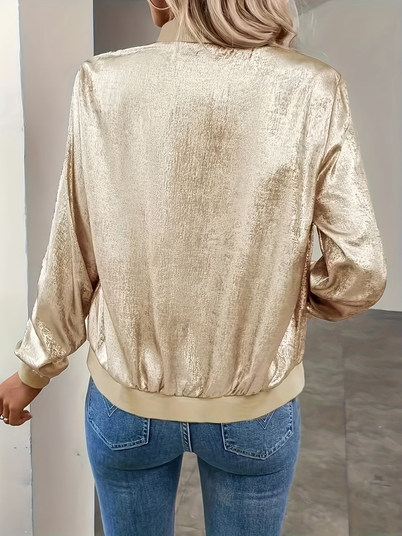 BK040914 Spring/Summer New Arrival Women's Short Long - Sleeve Outer Jacket, European and American Style Casual Versatile Jacket - veyora