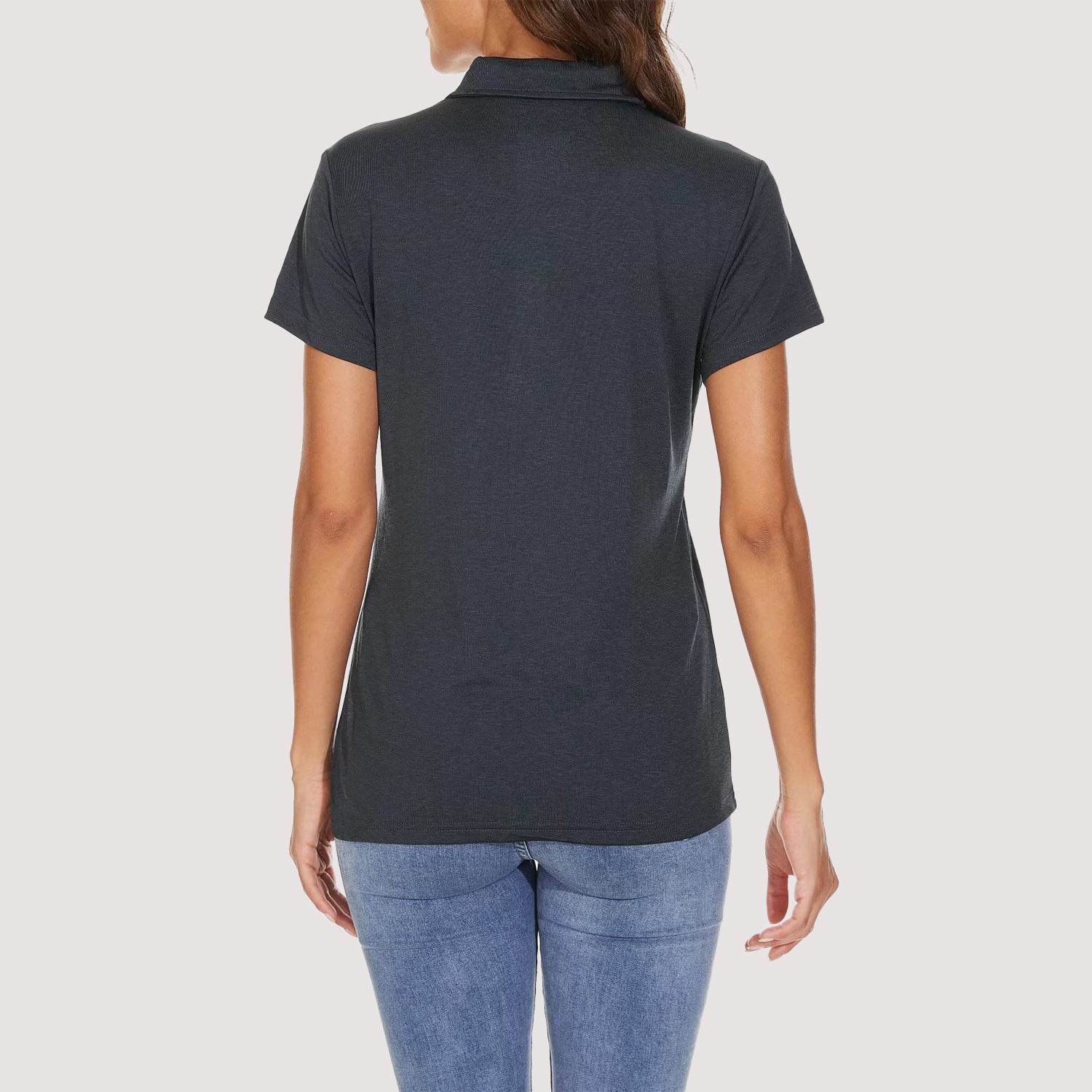 Women's Moisture-Wicking 4-Button Polo T-Shirt