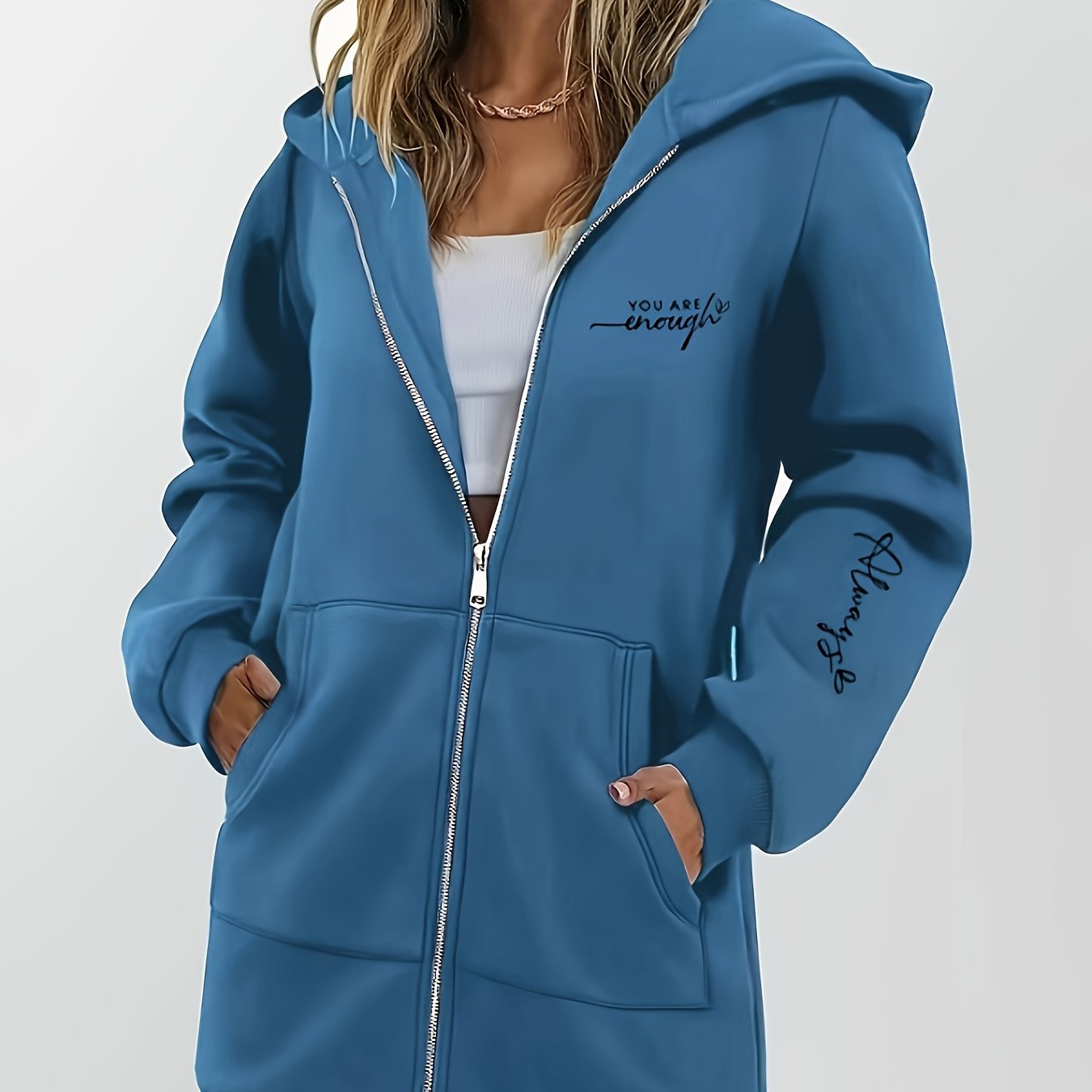 Women'S Fashion Zip - Up Hoodie - veyora