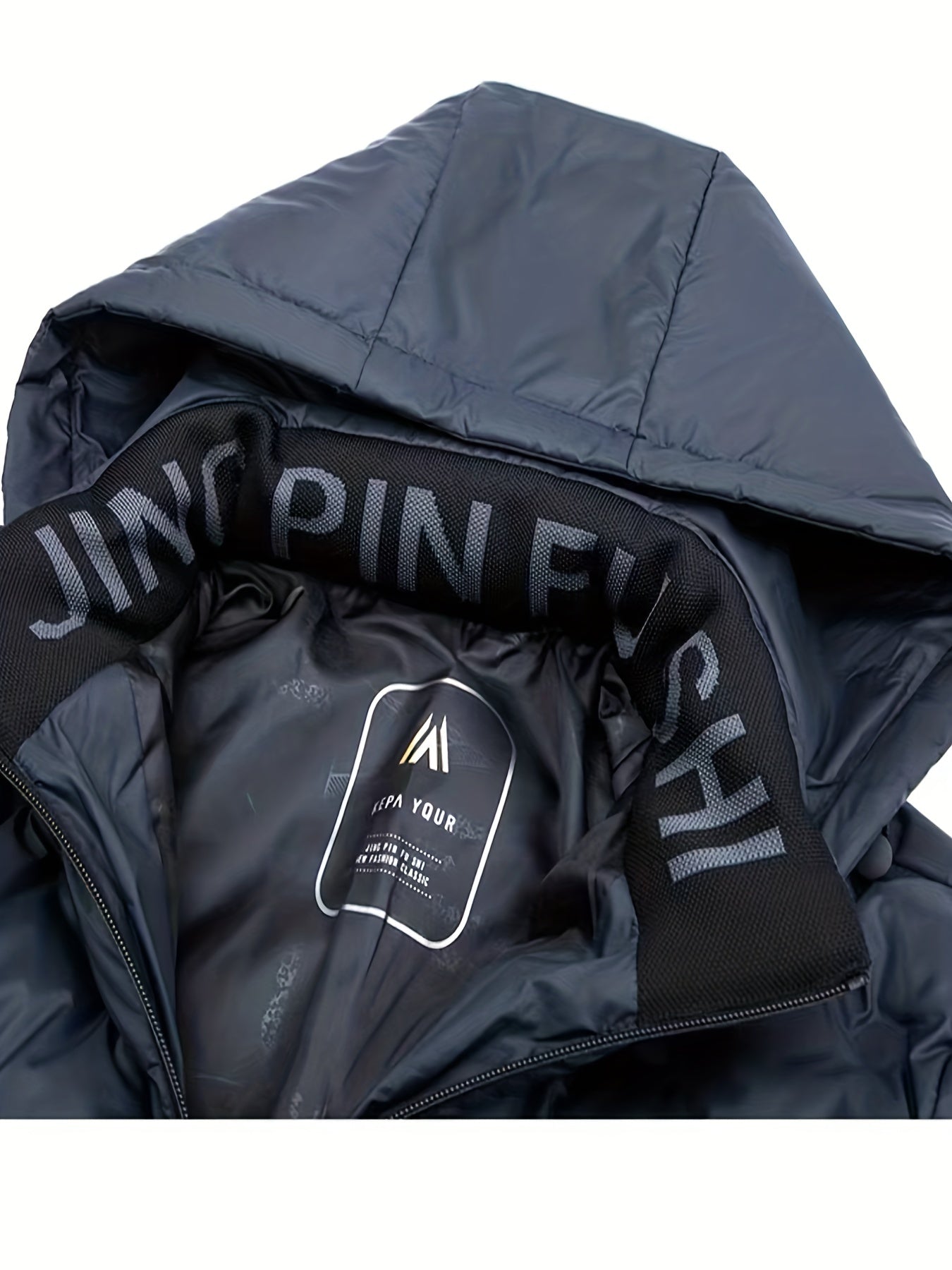 Men's Padded Hooded Windbreaker Jacket - veyora