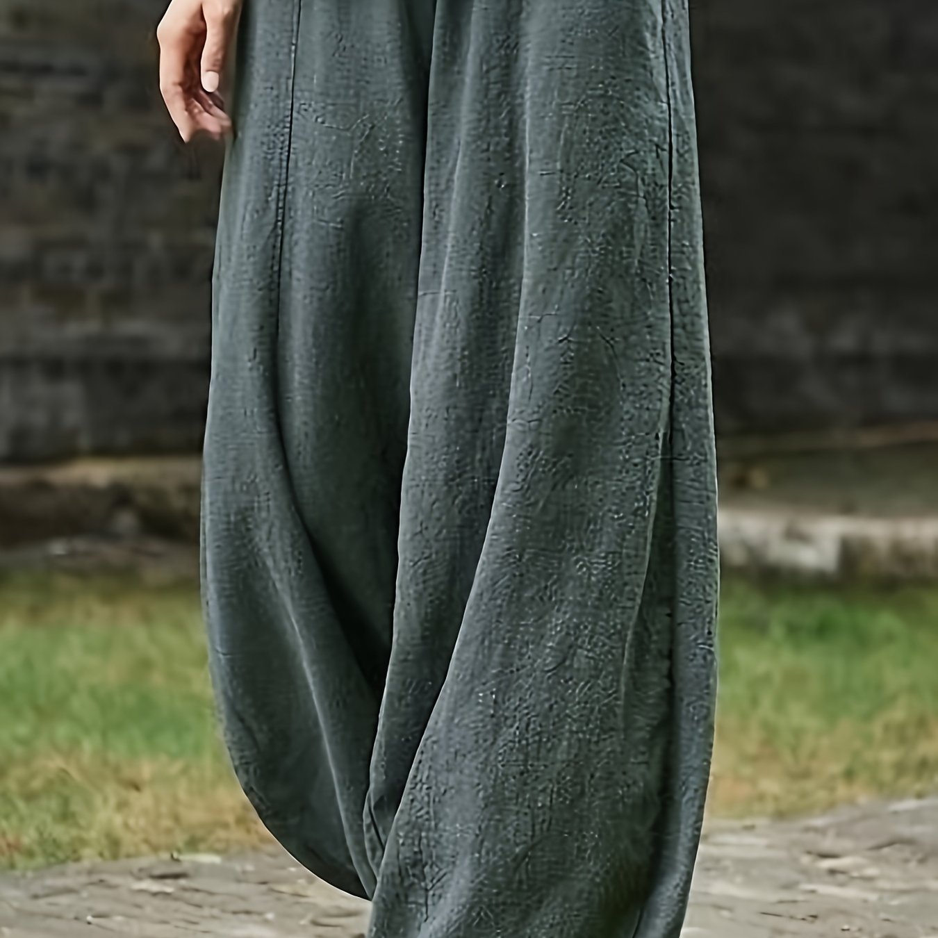 Elegant Loose Harem Pants, Comfortable Long Trousers for Women, Stylish for Outdoor Casual Wear, Sophisticated Yet Relaxed Women'S Clothing, Suitable for Festivals And Events, High Quality, Classic Elegance, on, for Ladies, Chic And Graceful - veyora