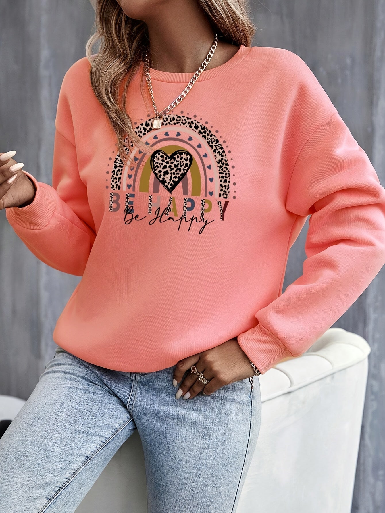 Elegant Women'S Trendy Printed Sweatshirt - veyora