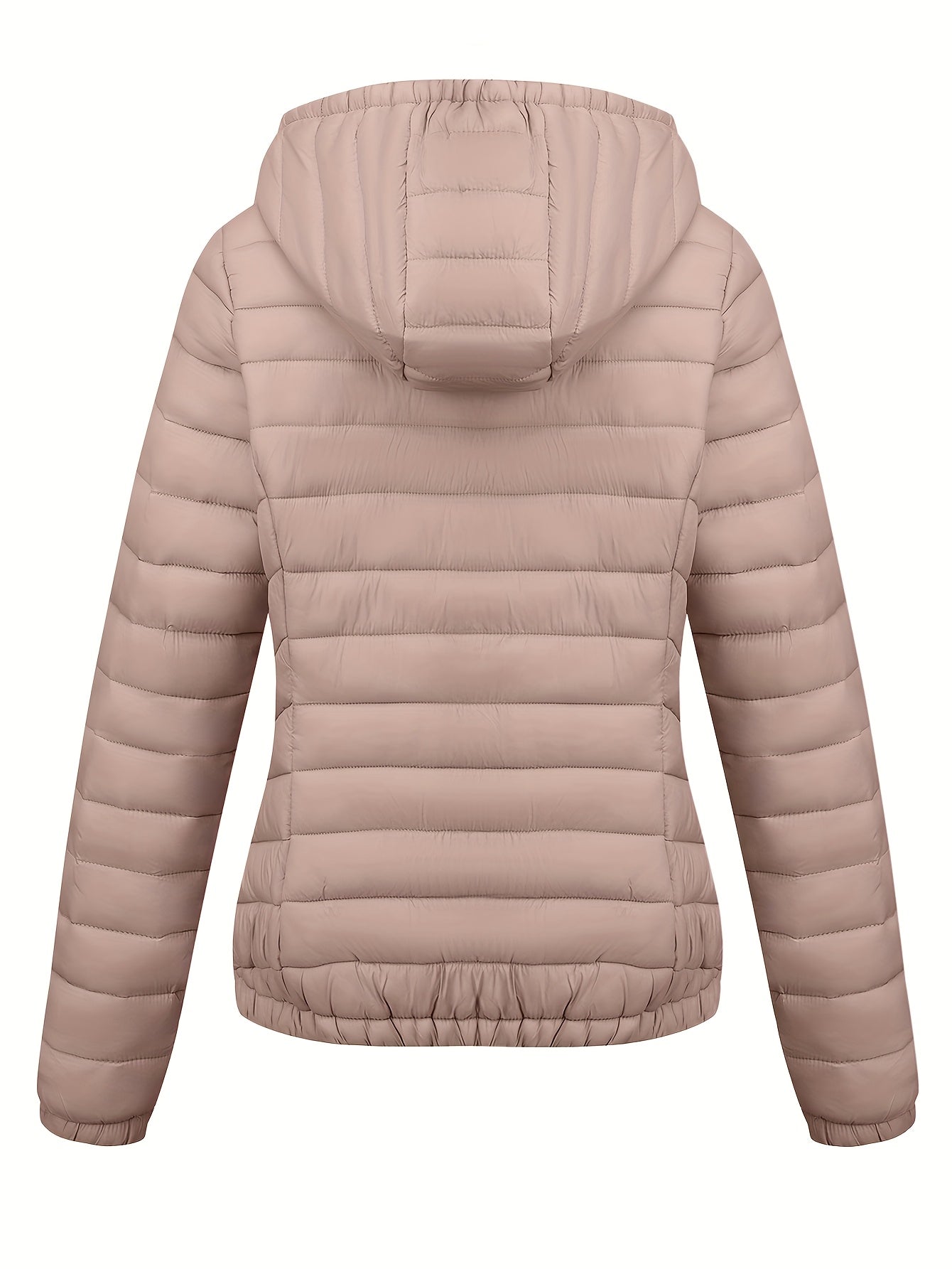 Women's Autumn/Winter Fashion Simple Versatile Lightweight Commuter Hooded Padded Coat with Pockets - veyora
