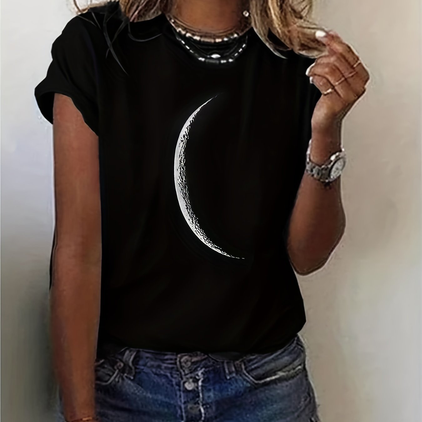 Casual Short - sleeve Crewneck T-shirt - veyora