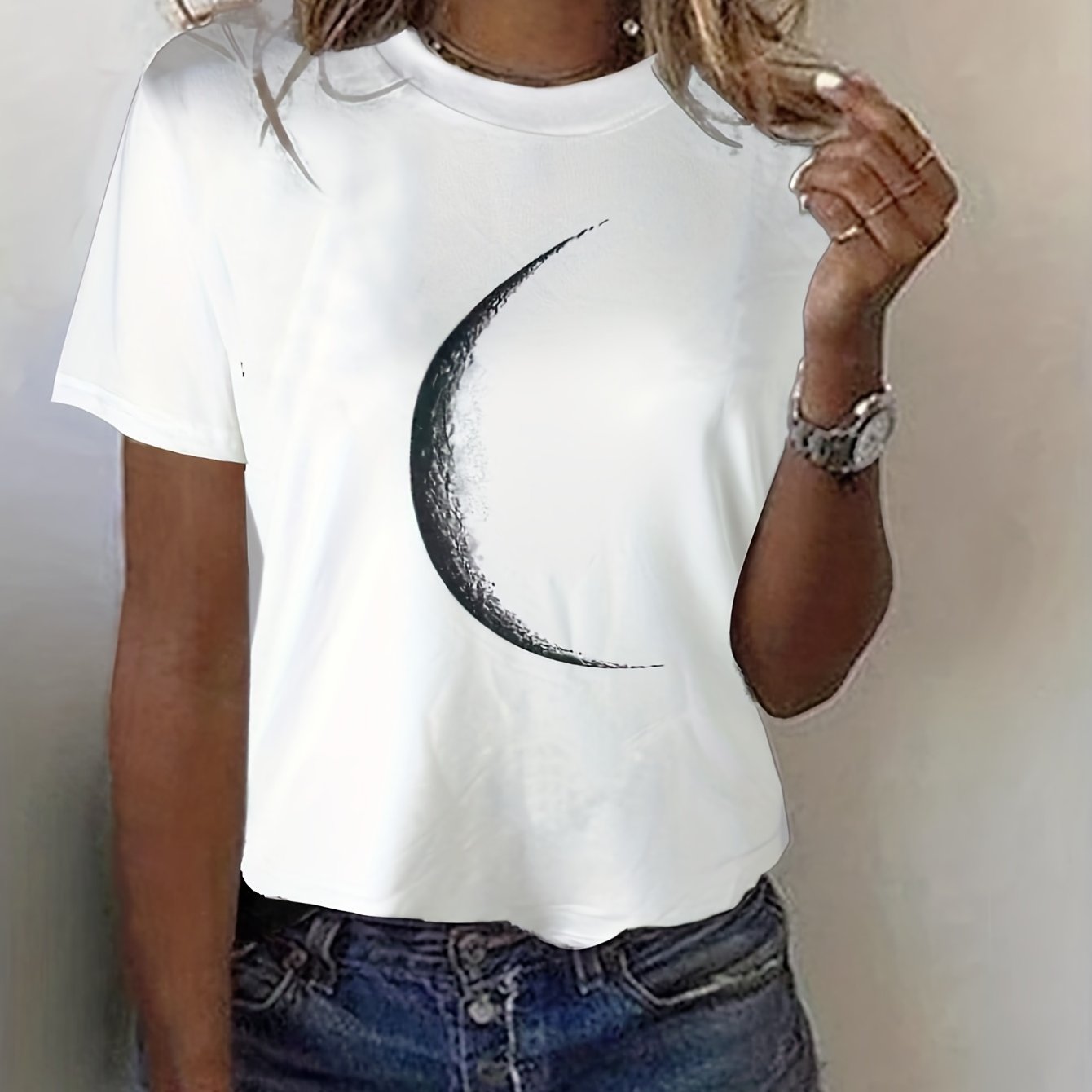 Casual Short - sleeve Crewneck T-shirt - veyora