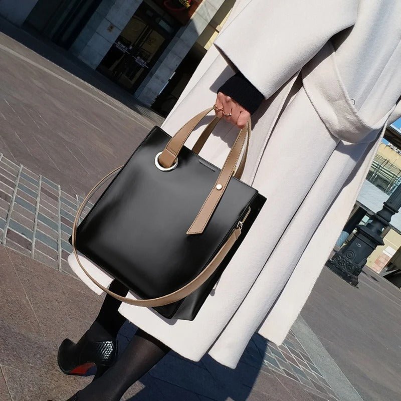 Amelia™ Minimalist Essential | Sleek Structured Tote - veyora
