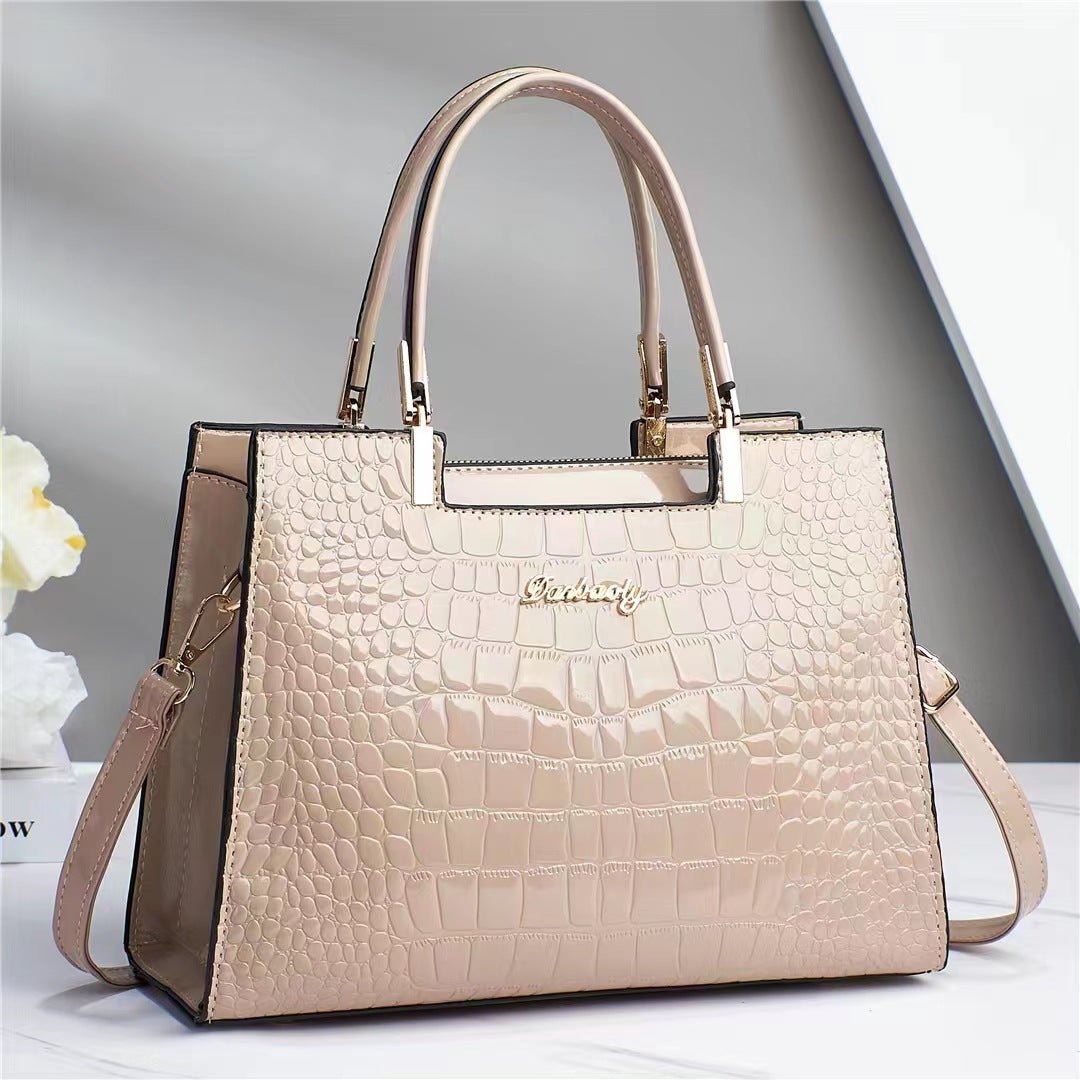 Brooklyn™ Shine | Croc - Embossed Luxury Bag - veyora