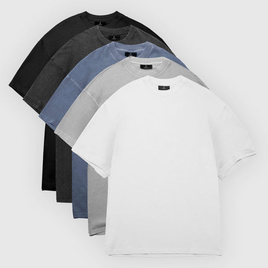 Essentials 5-Pack Heavy Loose Fit T-Shirt