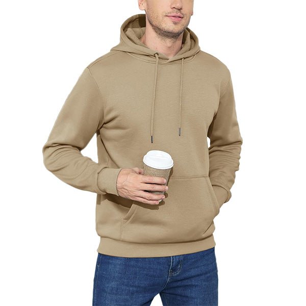Cozy Men’s Fleece Lined Workout Hoodie with Kangaroo Pocket