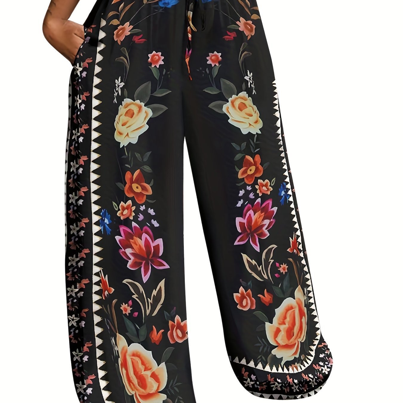 2023 Fashion Peacock Single - Sided Brushed Printed Long Pants - veyora