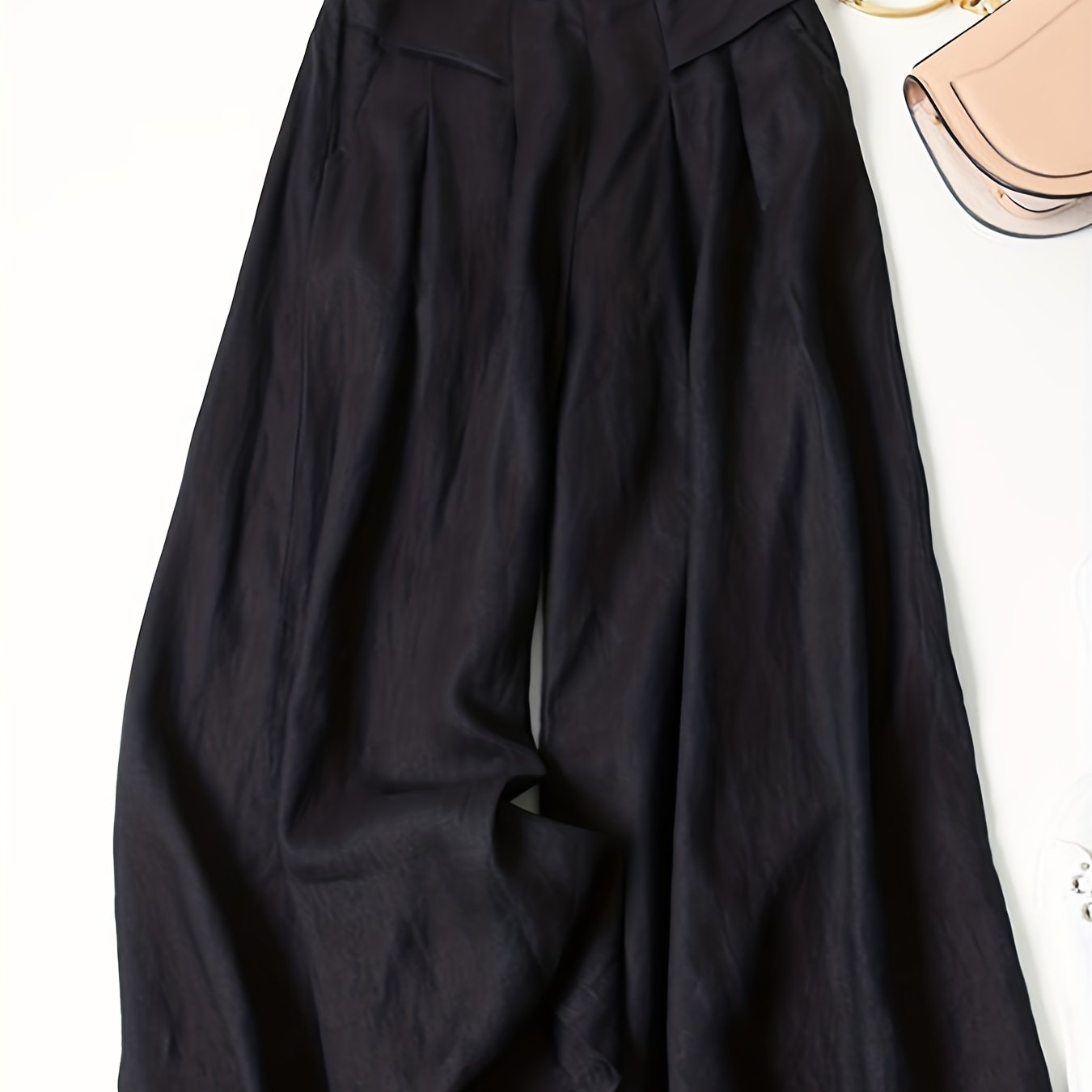 Linen Wide - Leg Ankle Pants, Breathable Thin Loose Linen Skirt Pants, Ethnic Style Vintage Trousers - veyora